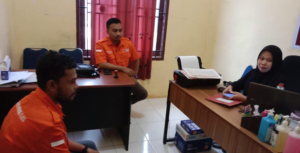 Ketua Exco Partai Buruh Morowali Kunjungi KPUD Kab. Morowali