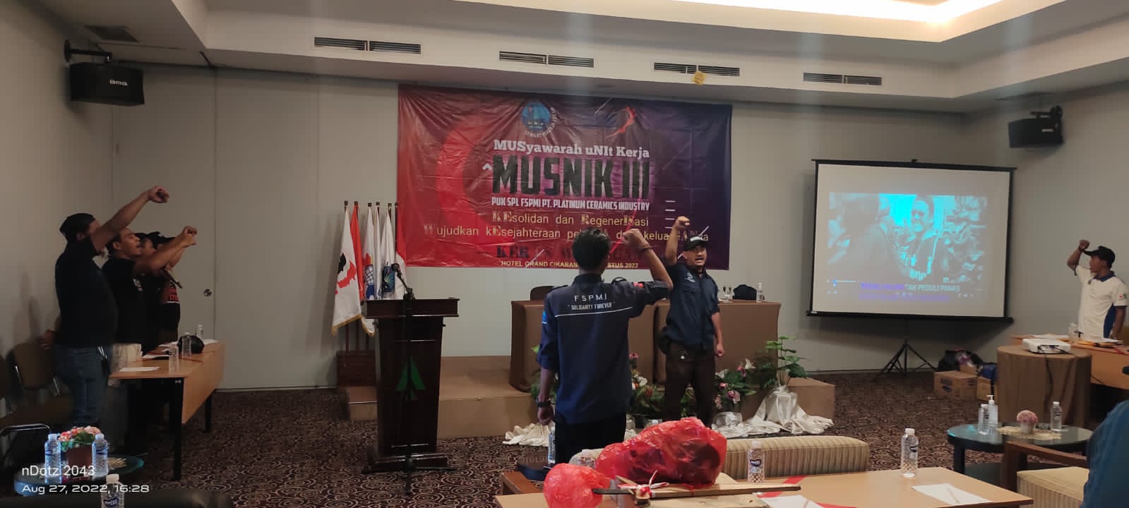 Demi Lancarnya Musnik 3 PUK SPL FSPMI PT. Platinum Ceramics Industry, Panitia Gelar Simulasi