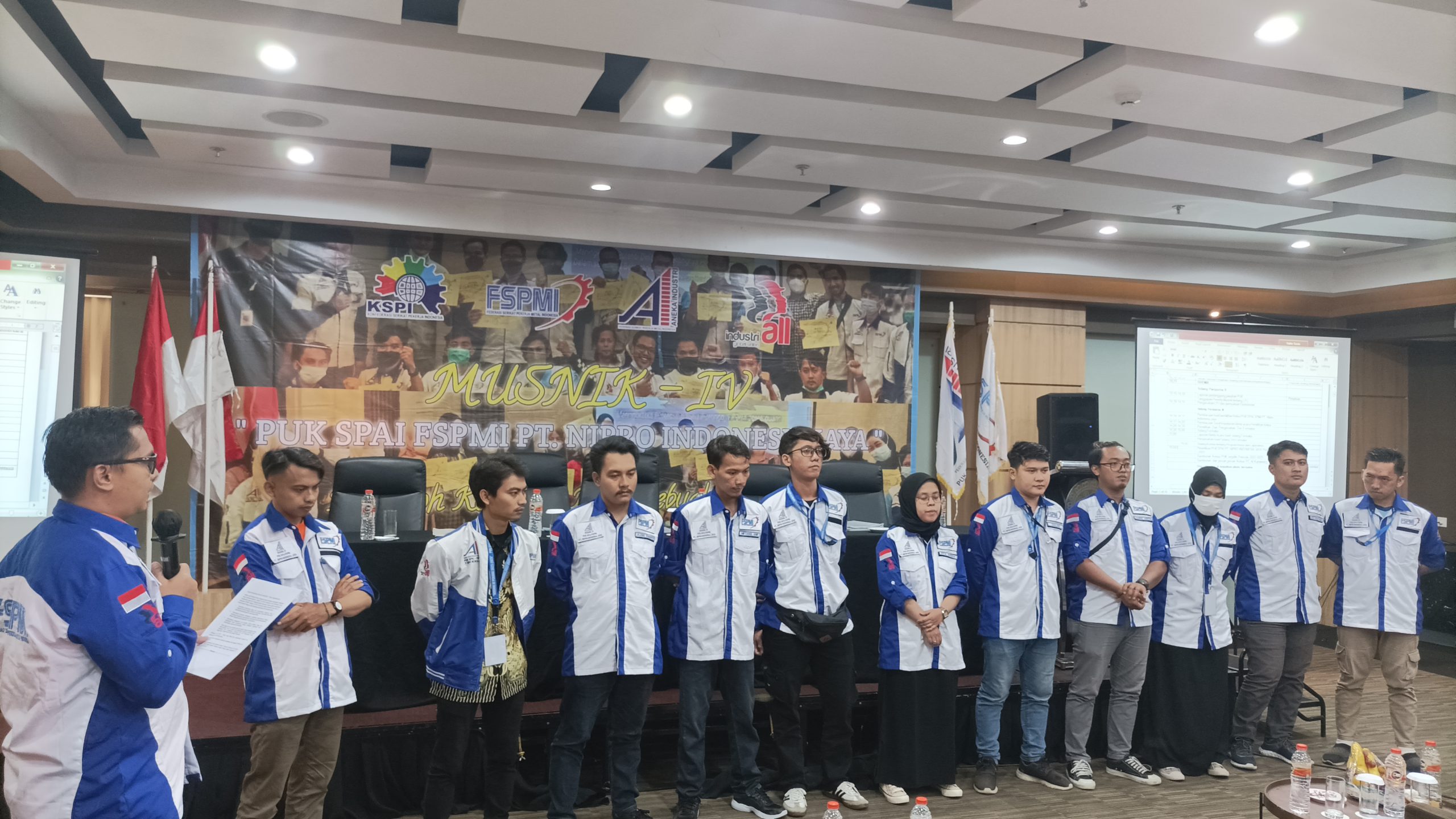 Perkokoh kekuatan demi sebuah kemajuan, PUK SPAI FSPMI PT. Nipro Indonesia Jaya Gelar Musnik Ke IV