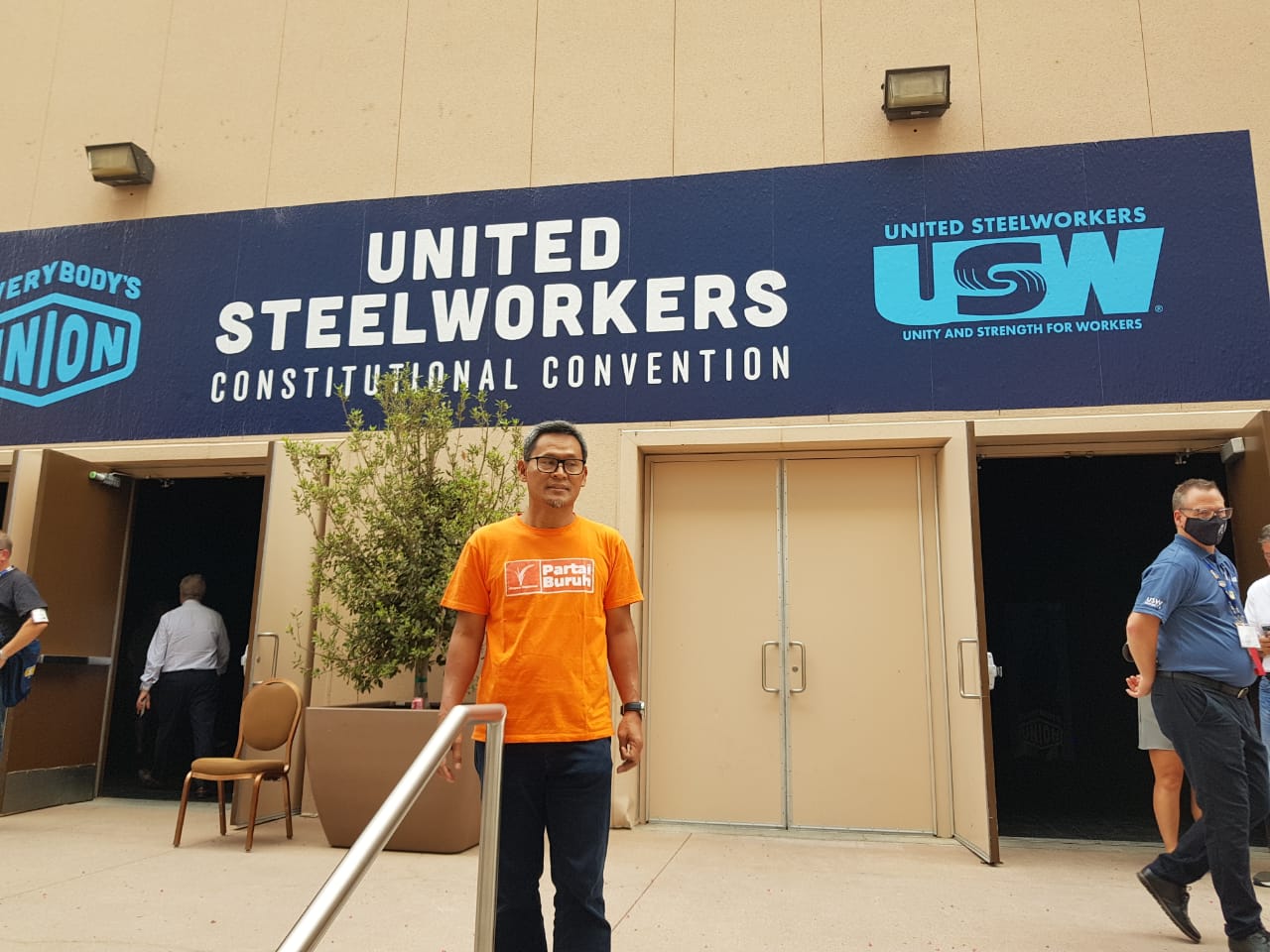 Hadiri Sidang USW di Las Vegas, Riden Hatam Aziz Sebut Buruh Harus Ambil Bagian Dalam Politik