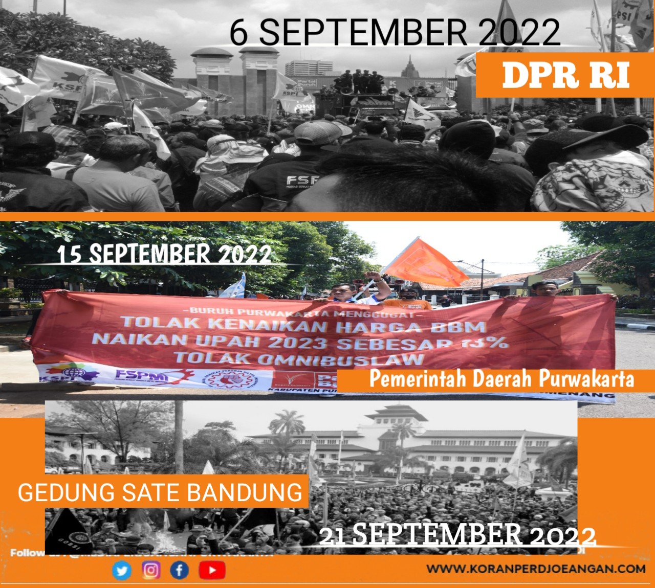 Luapkan Ekspresi Dengan Demonstrasi, Berikut Penyebab Dibalik Kegaduhan Rezim Jokowi Belakangan ini