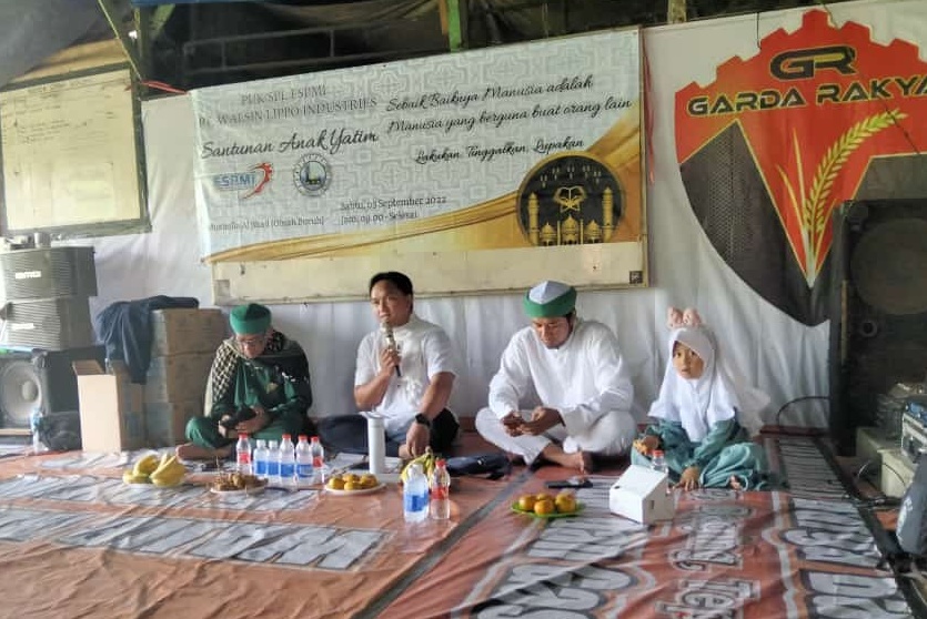 Peringati 10 Tahun Organisasi, PUK SPL FSPMI PT. Walsin Gelar Santunan Anak Yatim