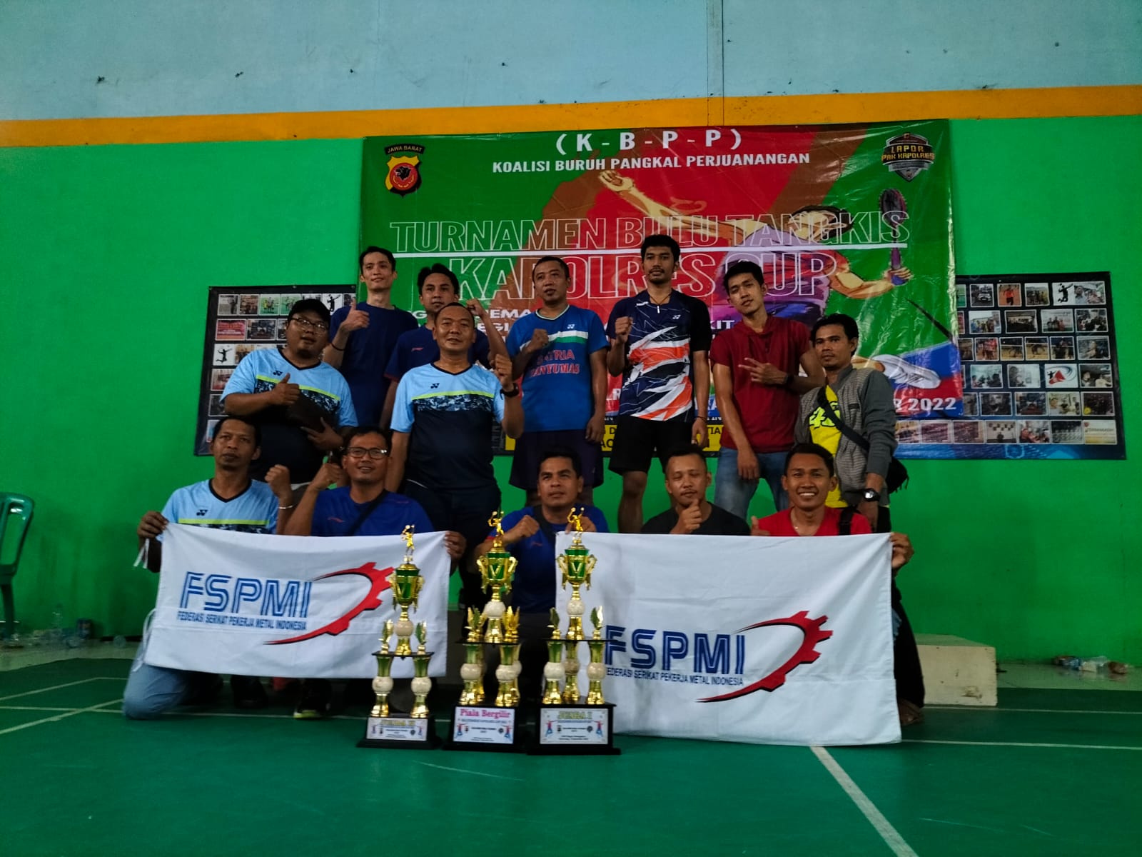 KC FSPMI Karawang Meraih Juara 1 & 2 di Tournament Bulutangkis KBBP Kapolres CUP 2022