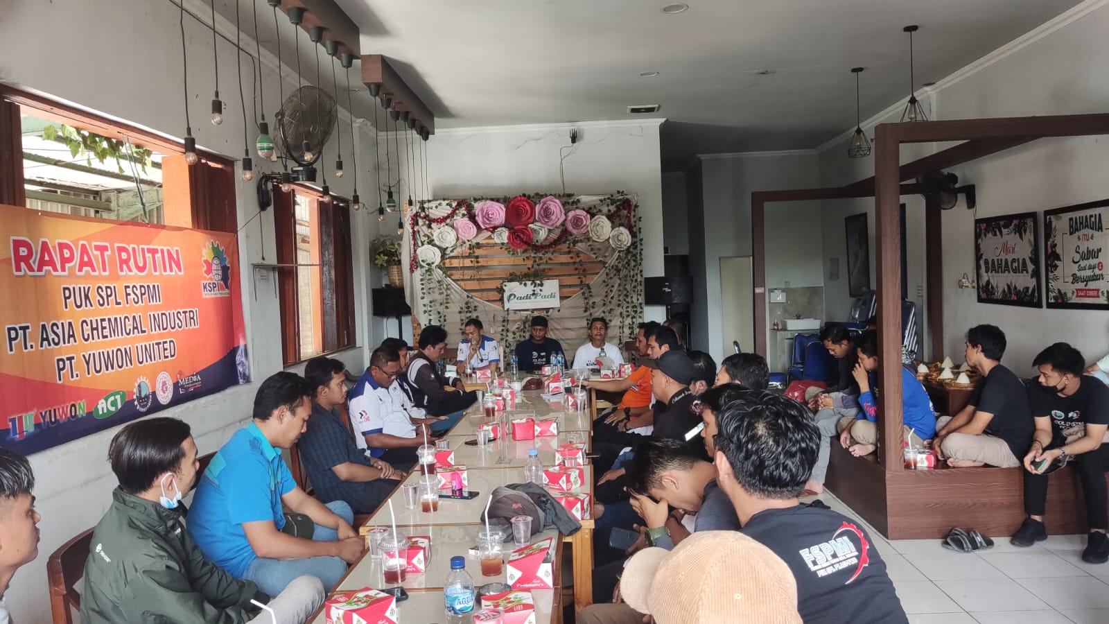 Gelar Rapat Rutin, PUK SPL FSPMI PT. ACI YUWON UNITED ini yang di bahas