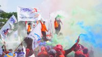 Ratusan Buruh FSPMI Jepara Demo Tolak Kenaikan BBM