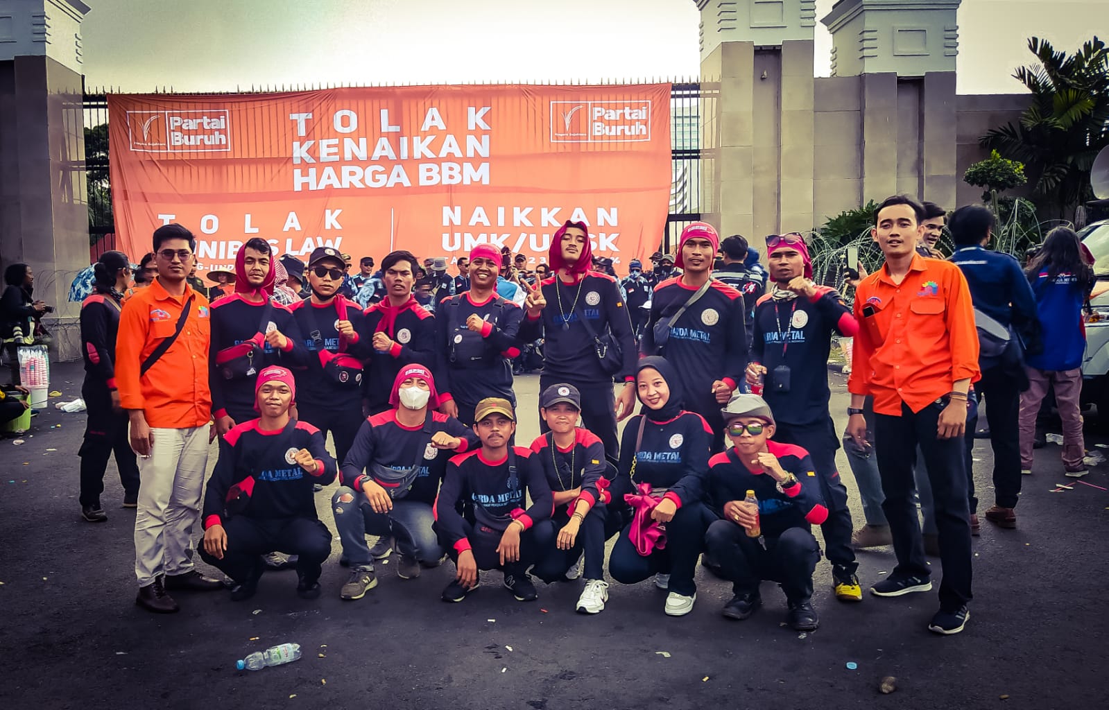 Tolak Kenaikan Harga BBM, FSPMI Kabupaten Cianjur datangi DPR RI