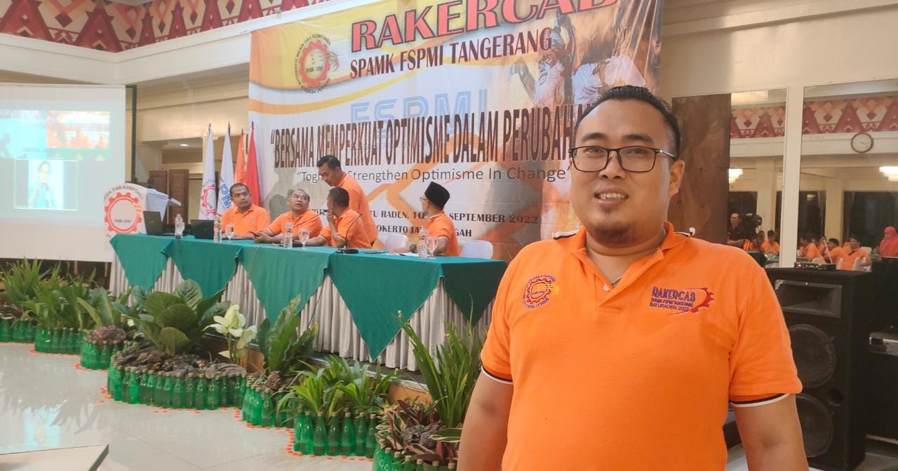 Sekretaris Umum Pimpinan Pusat Hadiri Rakercab 1 SPAMK FSPMI Tangerang