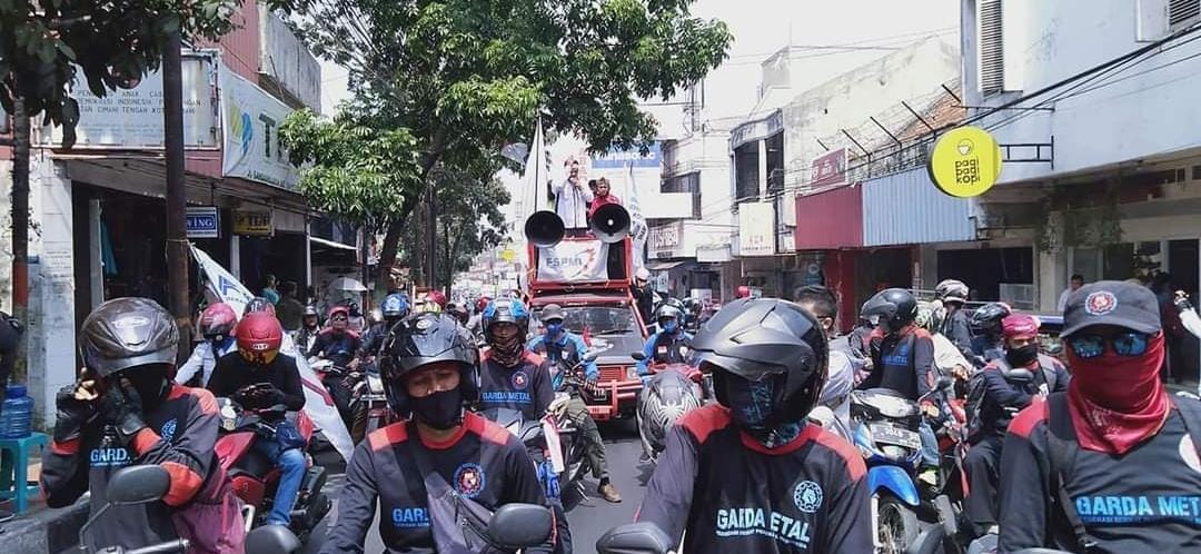 Aliansi Buruh Kota Cimahi Serukan Aksi All Out Tolak Kenaikan Harga BBM
