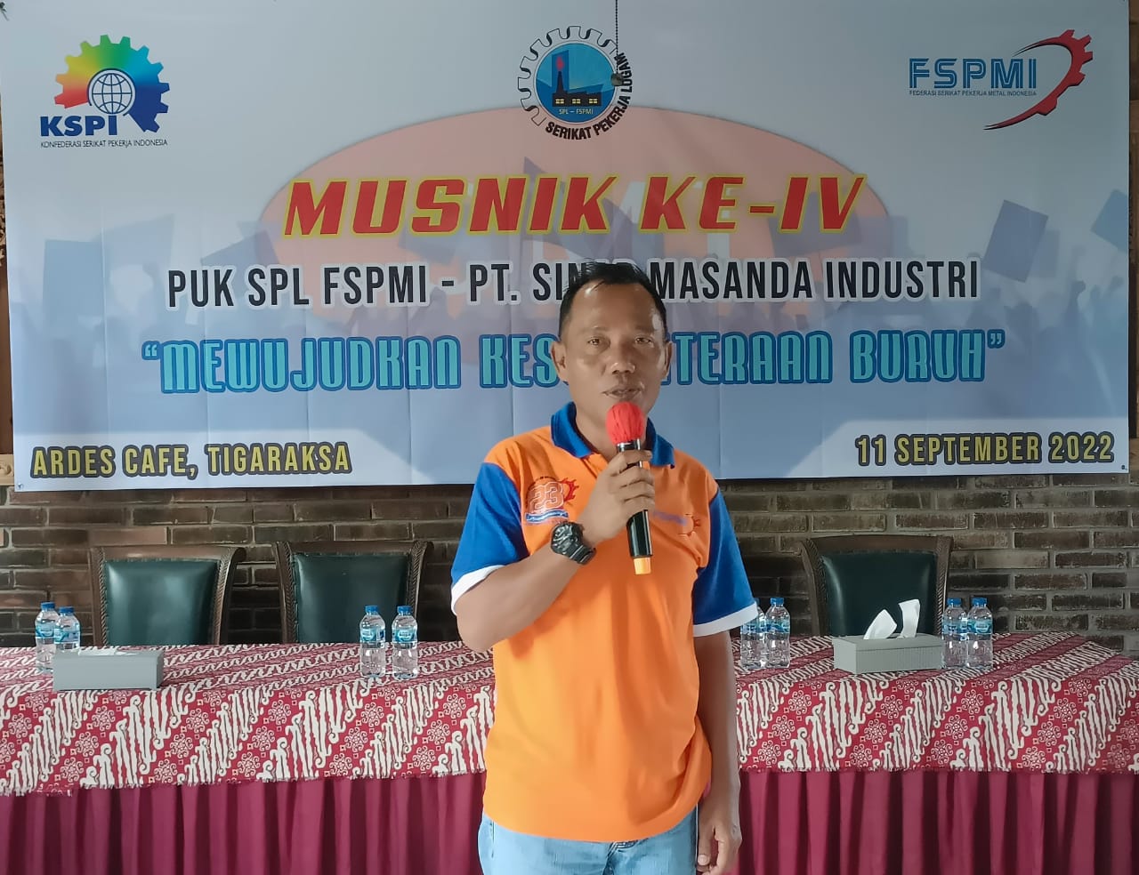 MUSNIK IV PUK SPL FSPMI PT. Sinar Masanda Industri, Sarjono : Persiapkan Diri Untuk Agenda Besar Kedepan