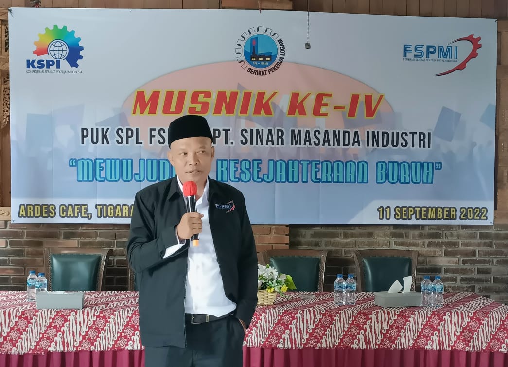 Ini Pesan Ketua PUK SPL FSPMI PT. Sinar Masanda Industri Periode 2019-2022