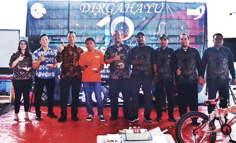 Spanduk Peringatan 10 Tahun PUK SPAMK FSPMI PT. Maruhachi Indonesia