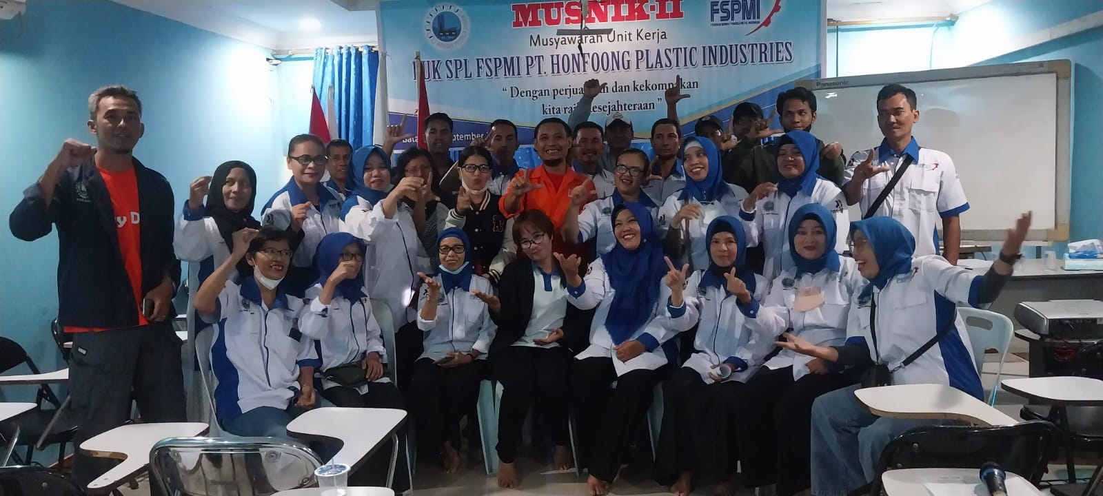 Suyatno kembali terpilih sebagai Ketua PUK SPL FSPMI PT HONFOONG Plastik Industries