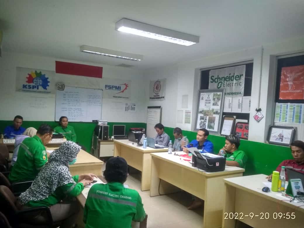 Rapat PUK SPEE FSPMI PT. Schneider Indonesia Bahas Kelanjutan Perundingan PKB