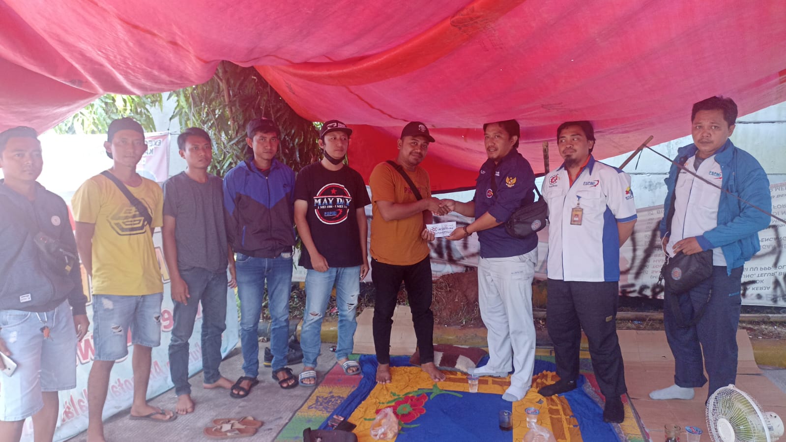 Aksi Solidaritas PUK SPAMK FSPMI PT. Kasai Teck See Indonesia Ke PUK SPAMK FSPMI PT. Nozomi Otomotif Indonesia