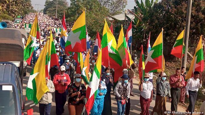Solidaritas Internasional, Buruh Indonesia Demo di Kedubes Myanmar
