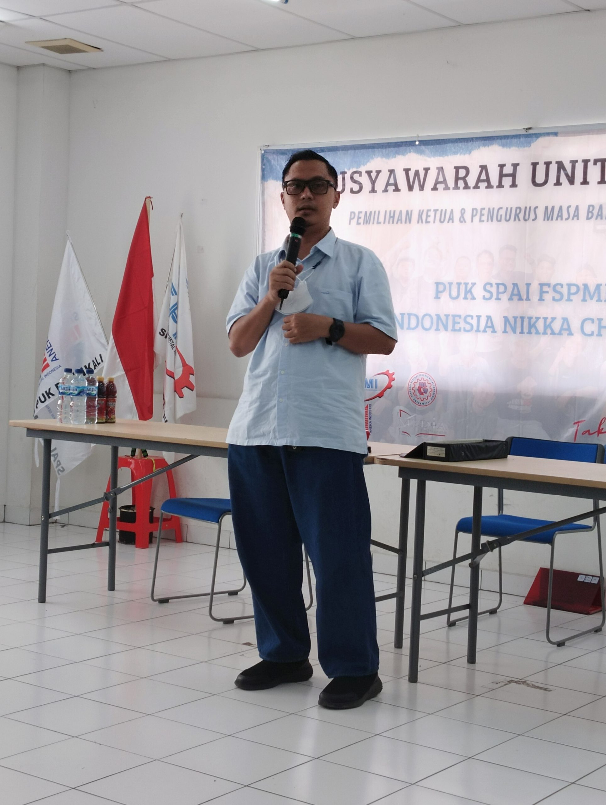 Musnik IV PUK SPAI FSPMI PT. Indonesia Nikka Chemical, Rahmat Binsar, S.T : Peran Teknologi dan Pendidikan Dasar dalam Perjuangan FSPMI Sangat Penting