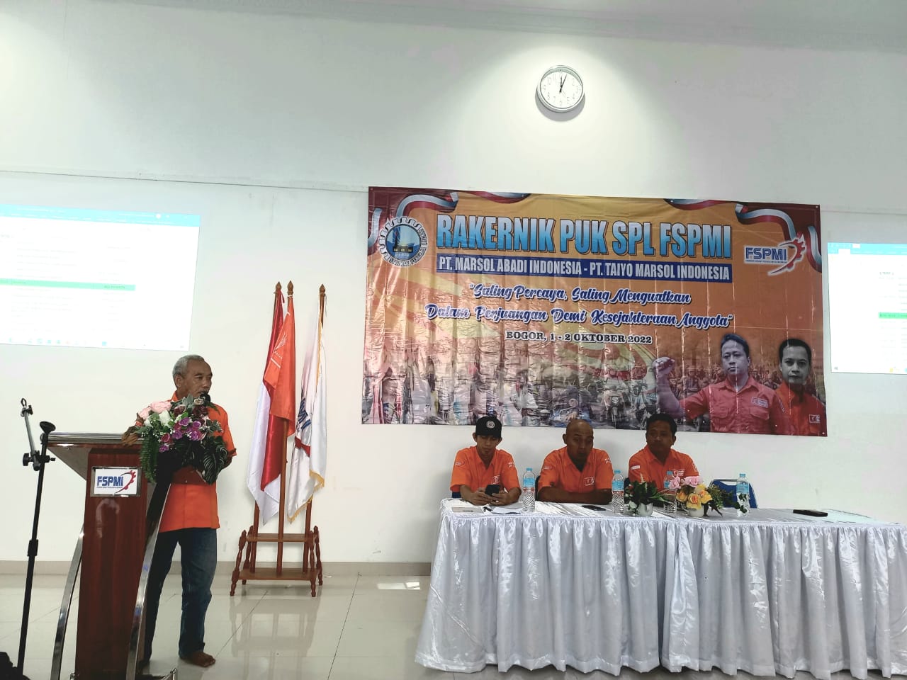 Pesan Bidang Organisasi PC SPL FSPMI Bekasi Pada Rakernik PUK Marsol