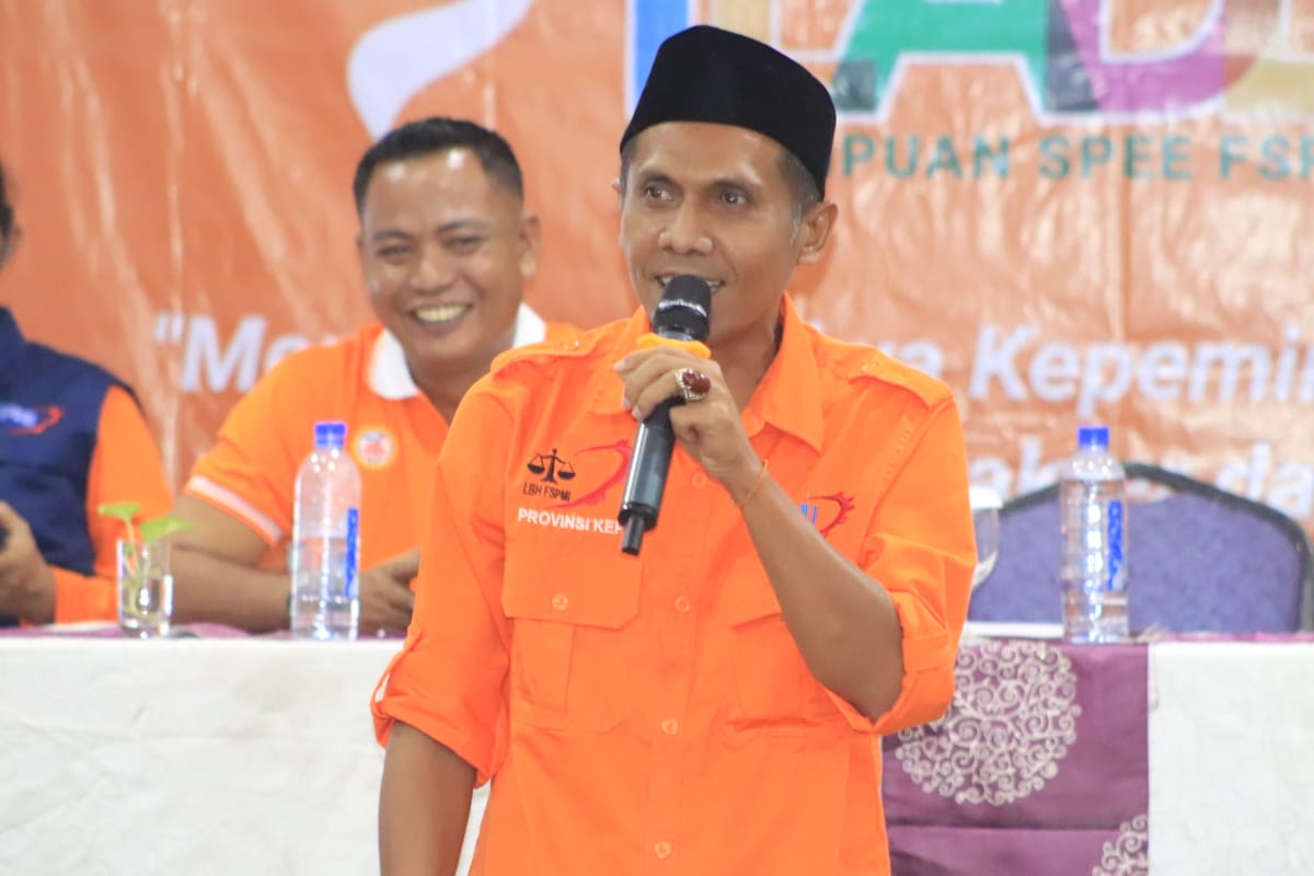 Ketua PC SPEE FSPMI Batam Badannya Kekar Umurnya Tua