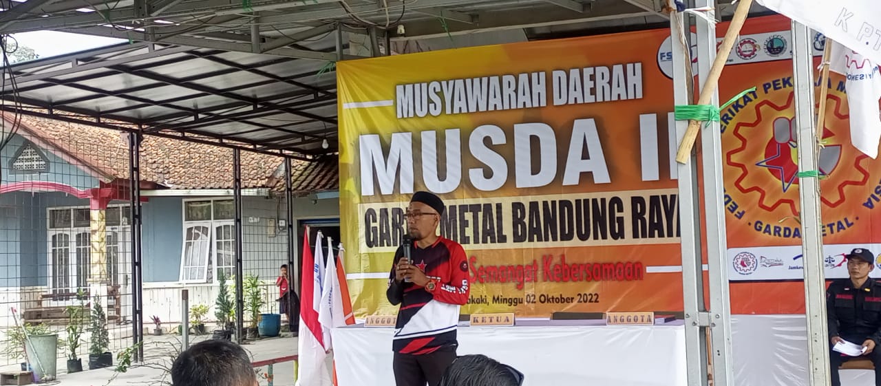 Ini Pesan Sabilar Rosyad Dan Dede Rahmat Di Musda II Garda Metal FSPMI Bandung Raya