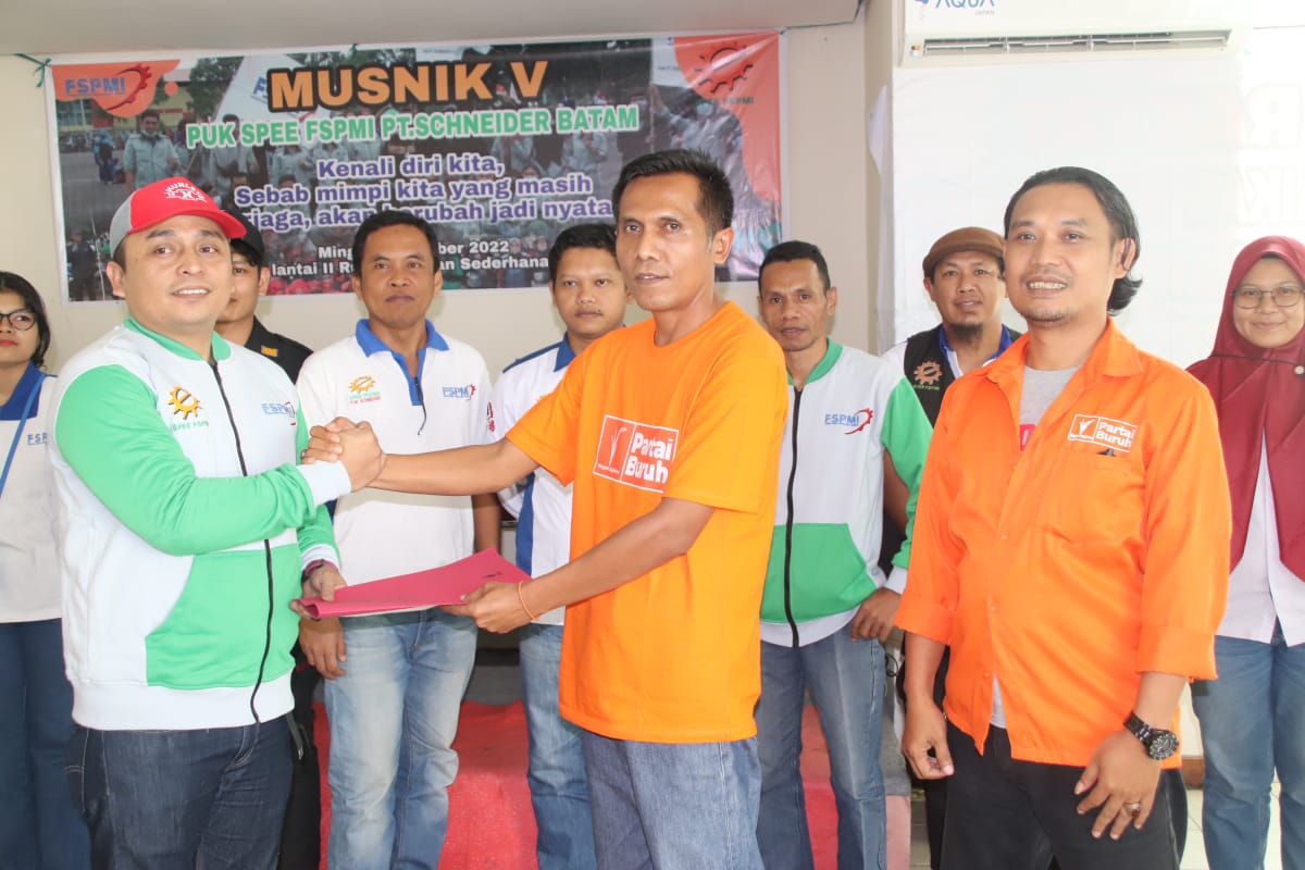 Tok! Afrinande Ditetapkan Sebagai Ketua PUK PT SCHNEIDER BATAM