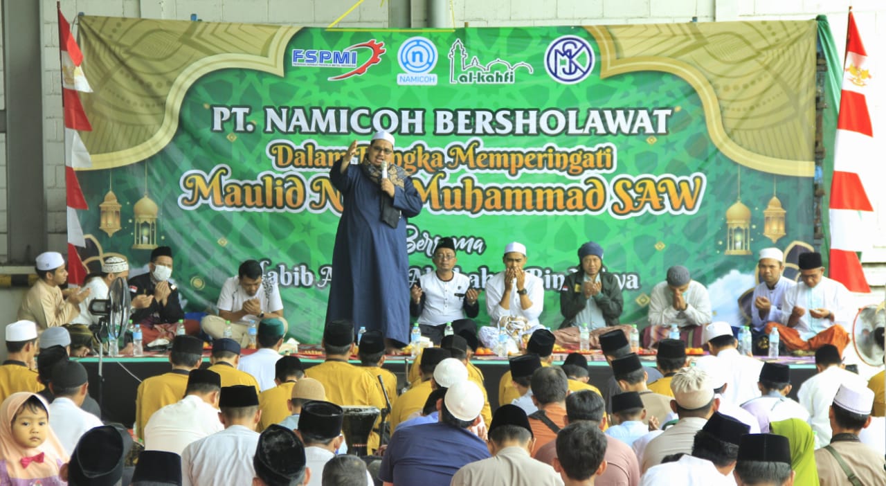 Setelah 2 Dekade, Pertama Kalinya Serikat Pekerja Bersama PT. Namicoh Indonesia Component Peringati Maulid Nabi Muhammad SAW