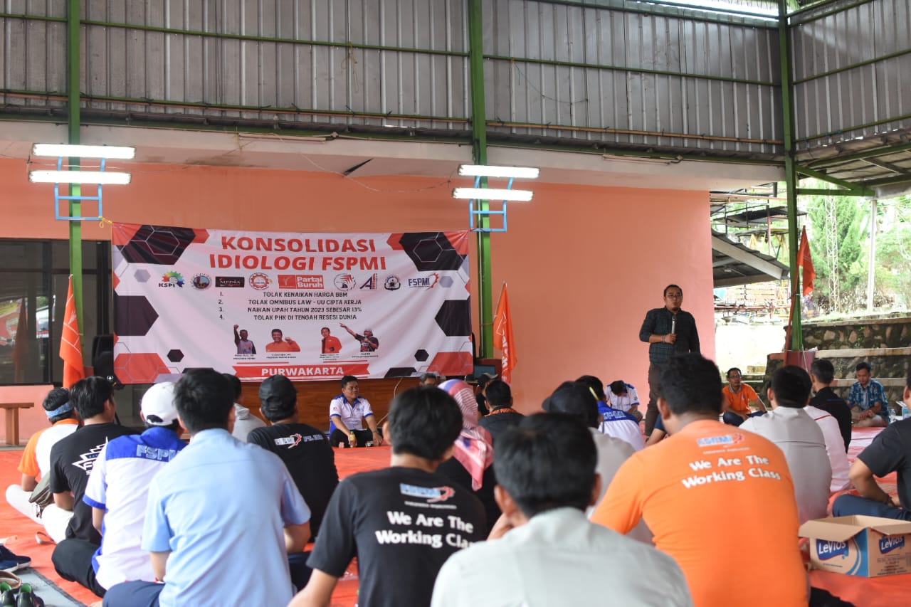 Ini Kata Ketua Exco Partai Buruh Kabupaten Purwakarta di Konsolidasi Ideologi FSPMI