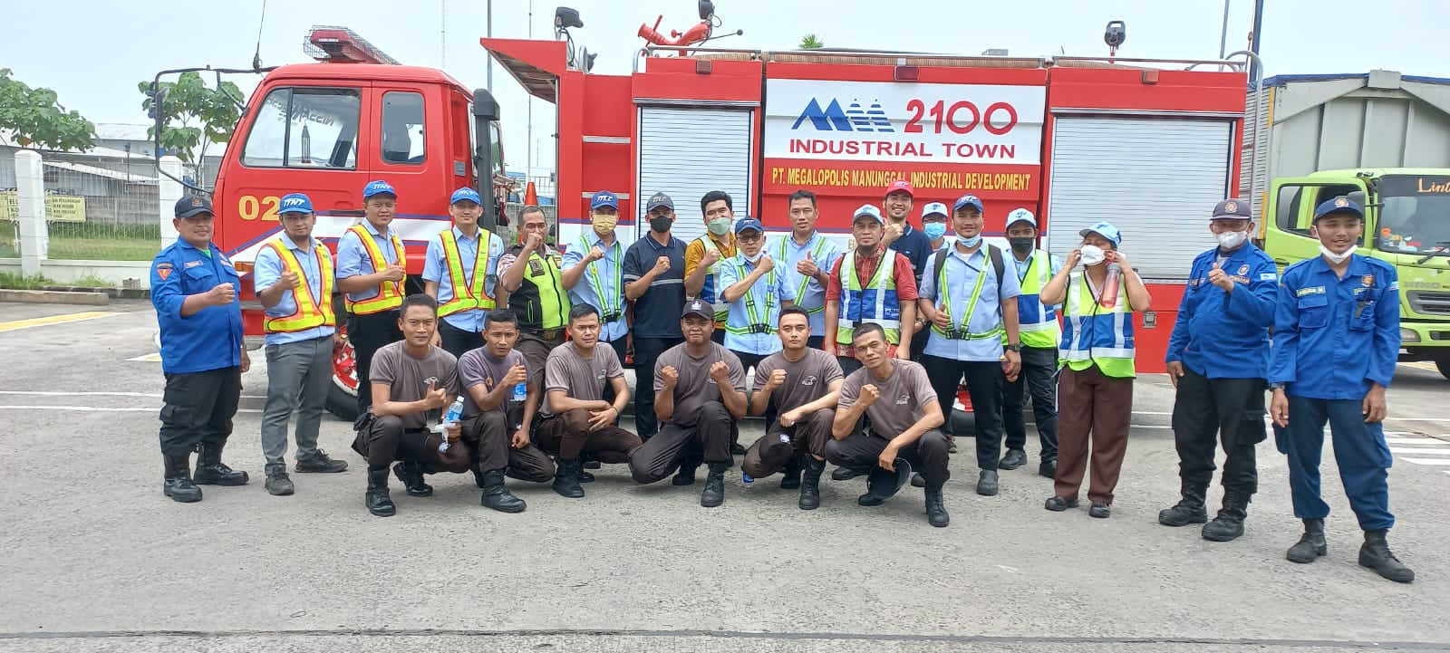 Tingkatkan Kewaspadaan dan Kesigapan Karyawan, Tim P2K3 PT. Toyota Tsusho Logistic Center Gelar Latihan Damkar