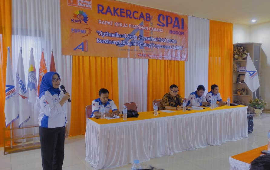 Optimalkan Kerja Organisasi, PC SPAI FSPMI Bogor Gelar Rakercab