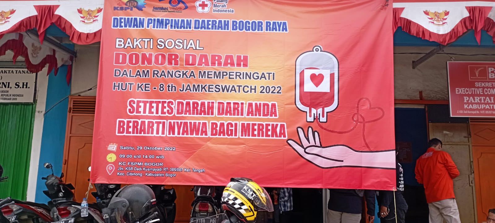 Peringati Hari Jadi ke 8, Jamkeswatch Bogor Gelar Kegiatan Donor Darah