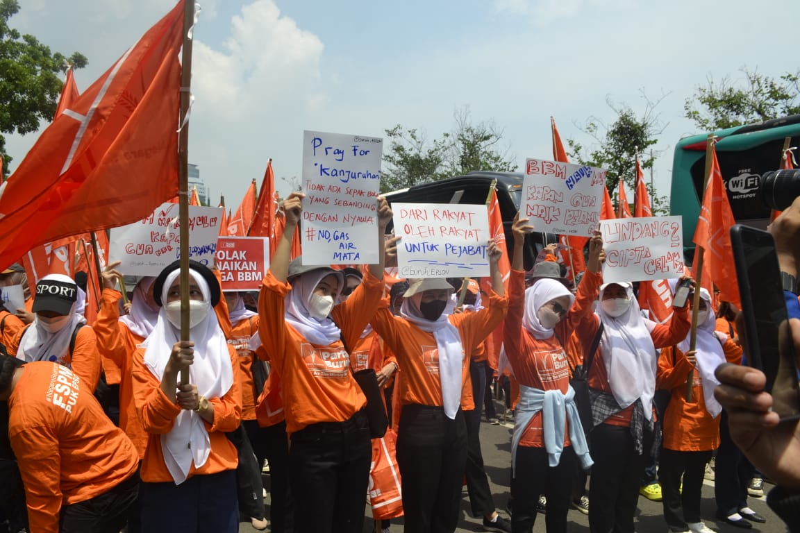 Serentak di Buruh Indonesia, Partai Buruh Juga Turun Aksi di Lampung
