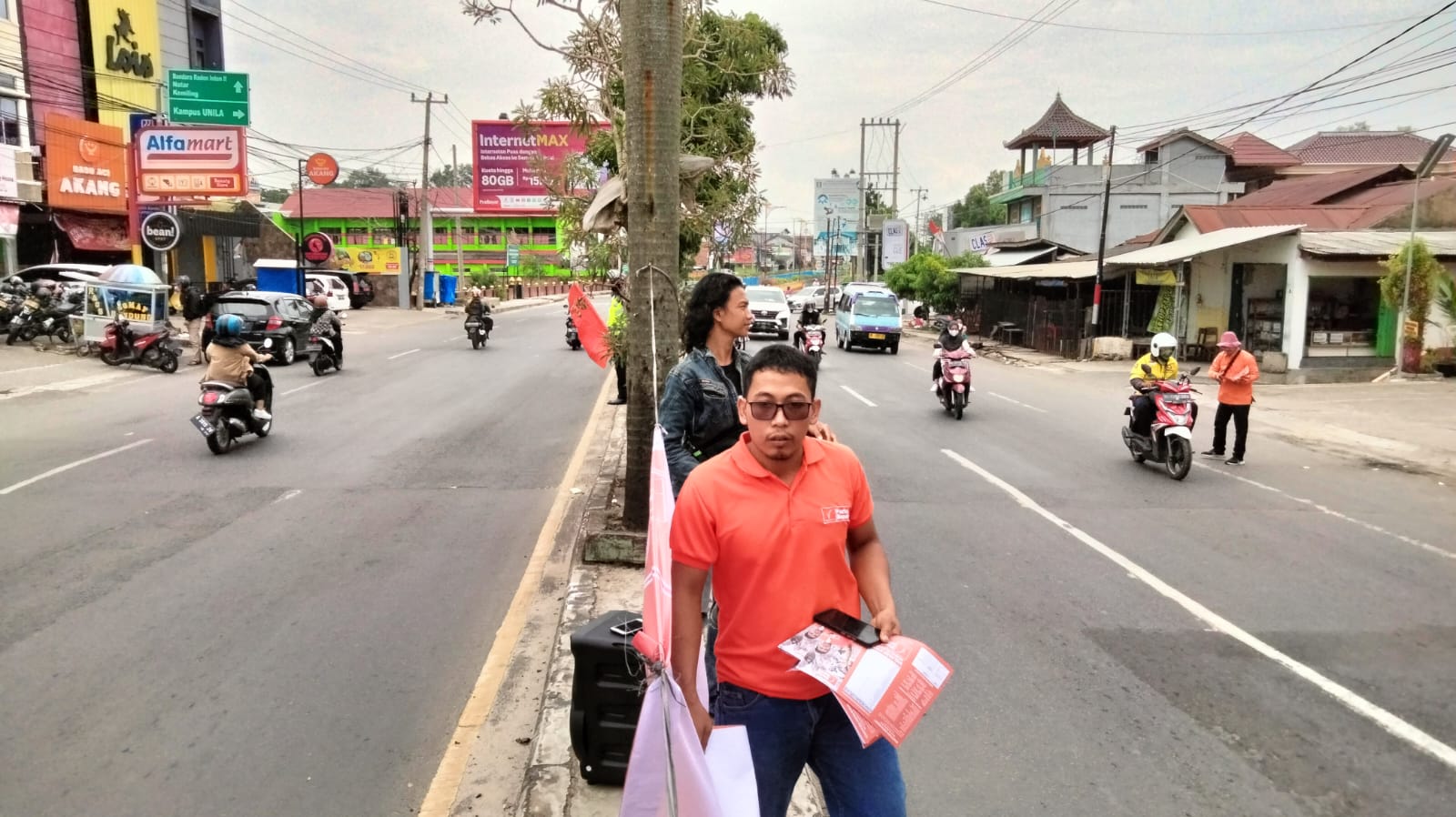 Aksi Massa dan Sebar Pamflet, Partai Buruh Membumi di Bandar Lampung