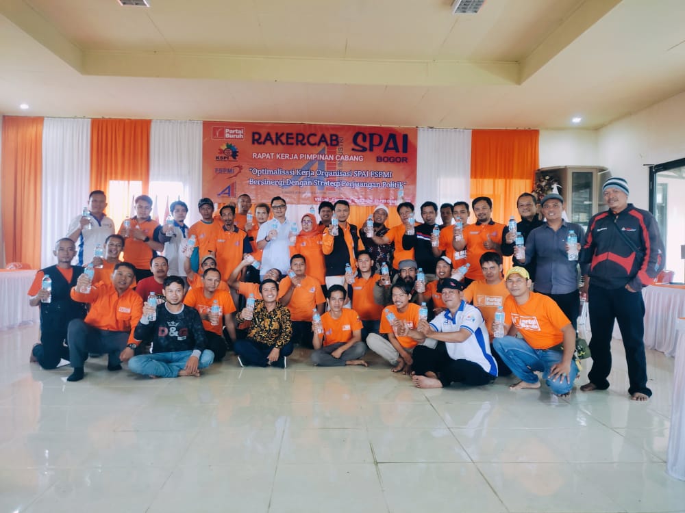 Rakercab SPAI FSPMI Kab/Kota Bogor Berjalan Sukses