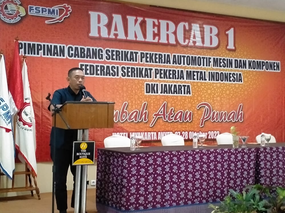 Rakercab 1 PC SPAMK FSPMI DKI Jakarta, Winarso: Jangan Alergi Kritik