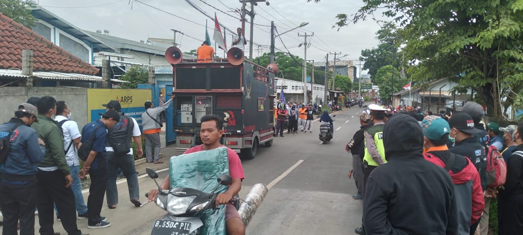FSPMI Bekasi Kembali Gelar Aksi Unjuk Rasa di PT. ARPS