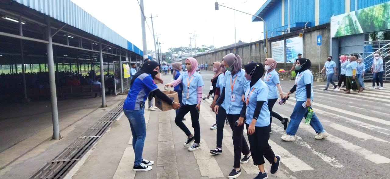 Aksi Solidaritas Gempa Cianjur PUK SPAI FSPMI PT. Hwaseung Indonesia Jepara