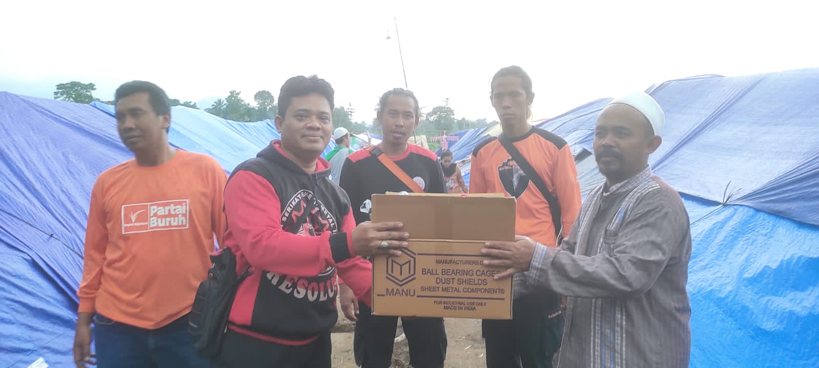 KC FSPMI Bandung Raya Salurkan Bantuan Untuk Korban Gempa Cianjur