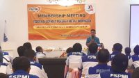 Sambutan Sekjend FSPMI dalam Agenda Membership Meeting FSPMI