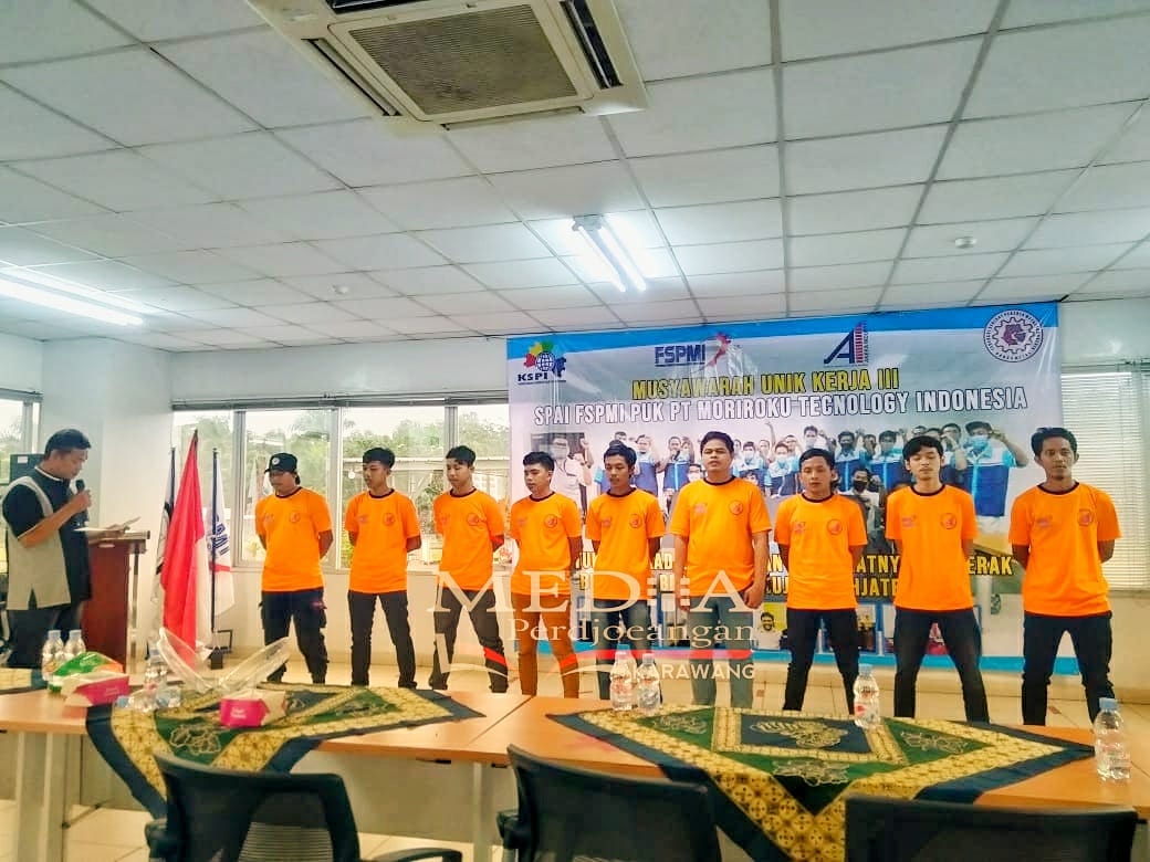 Rizal Fauzan Terpilih Lagi Menjadi Ketua Dalam Musnik III PUK FSPMI PT. Moriroku Technology Indonesia Periode 2023 – 2026