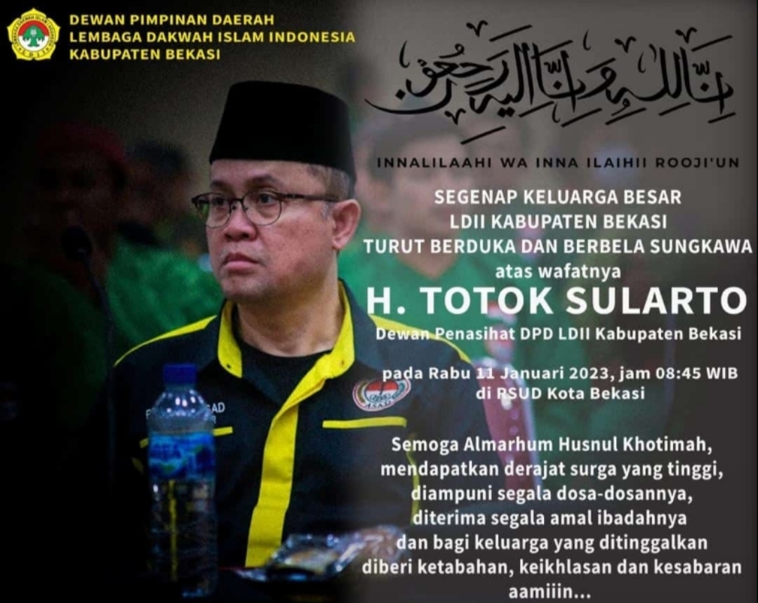 PT. Taiyo Marsol Indonesia Berduka, H. Totok Sularto Meninggal Dunia