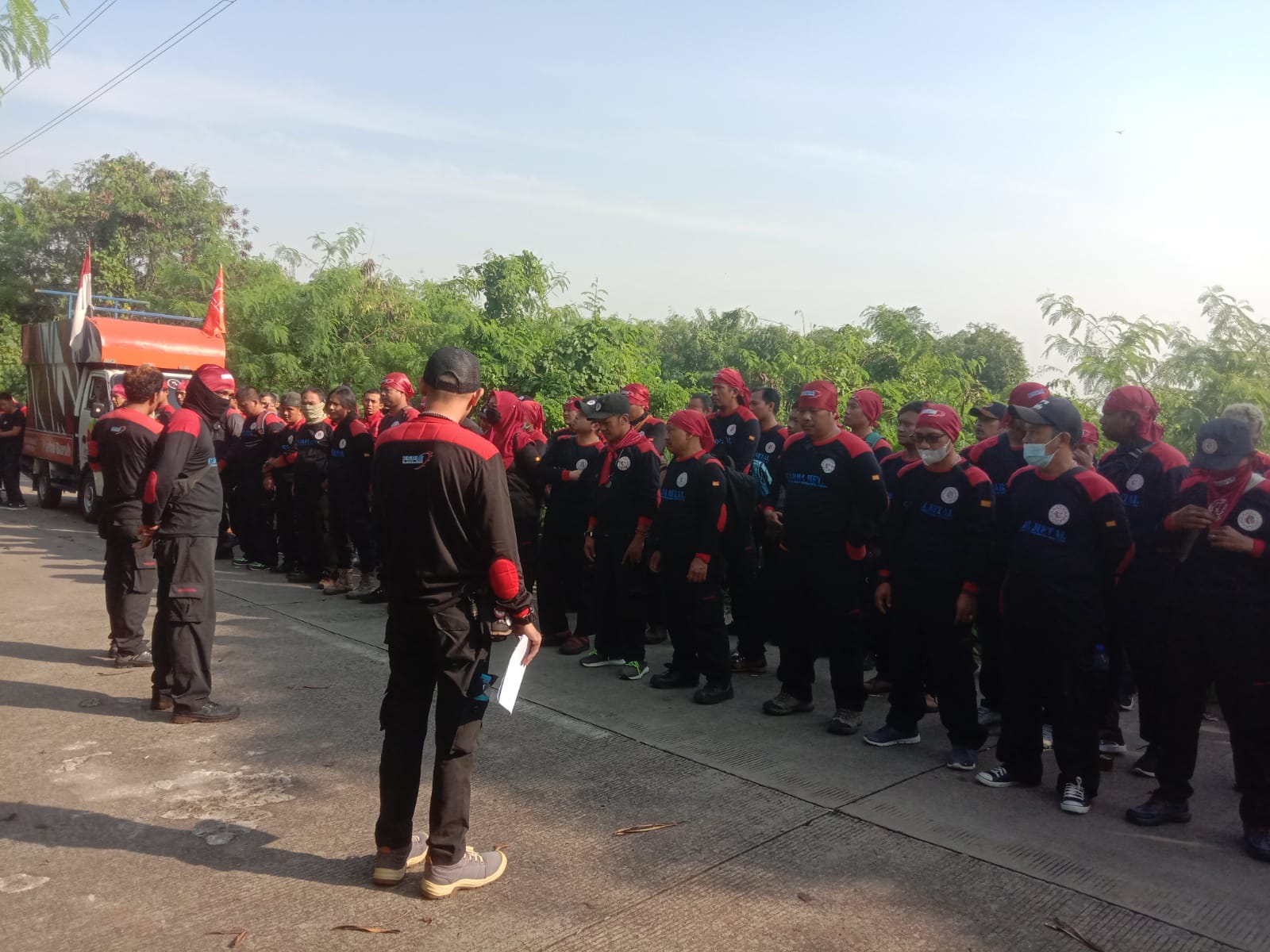 Tolak Perppu No 2 tahun 2022, Ratusan Garda Metal Bekasi Berangkat ke Jakarta