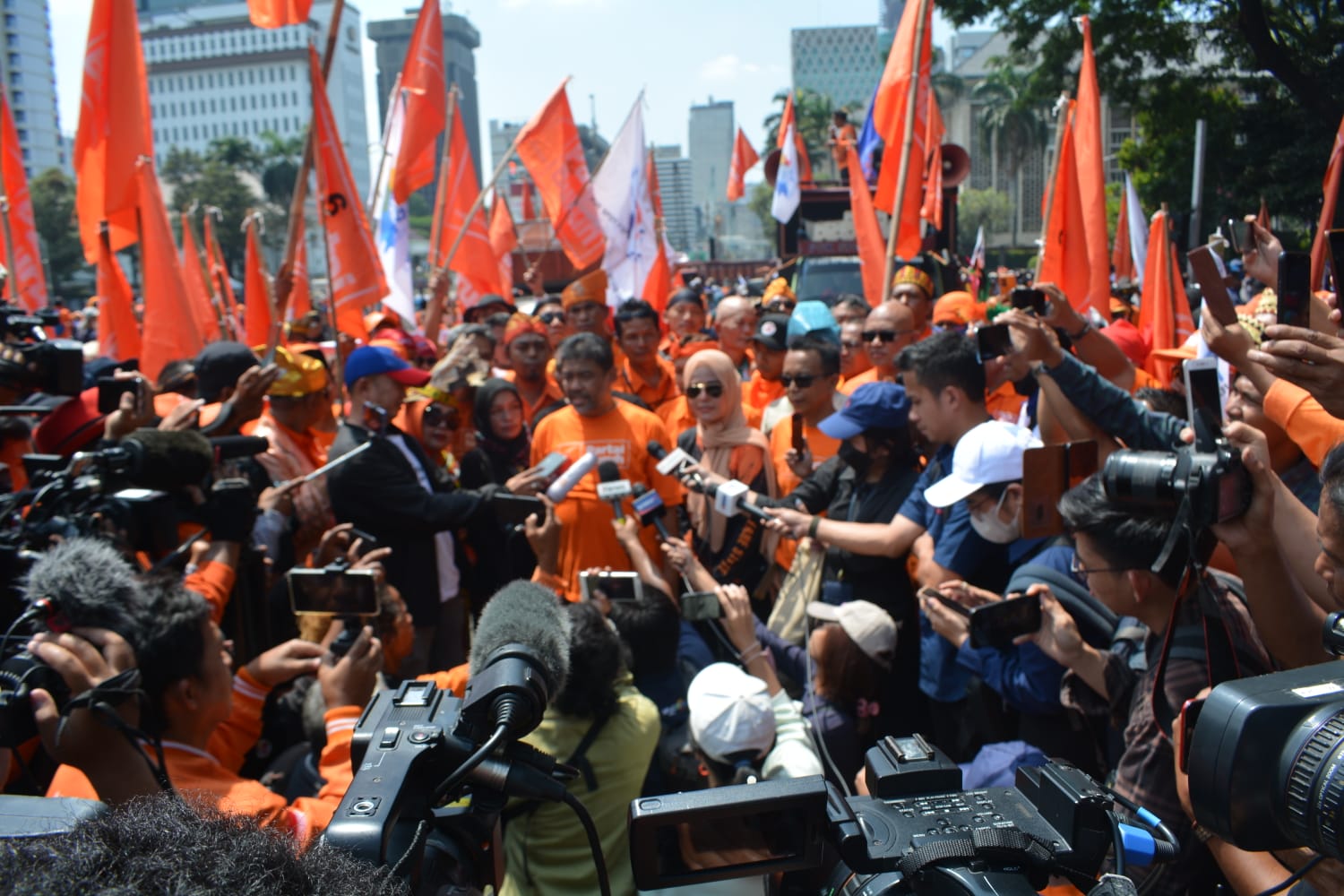 Dalam Konferensi Pers, Said Iqbal : 9 Isu Merugikan Klas Pekerja