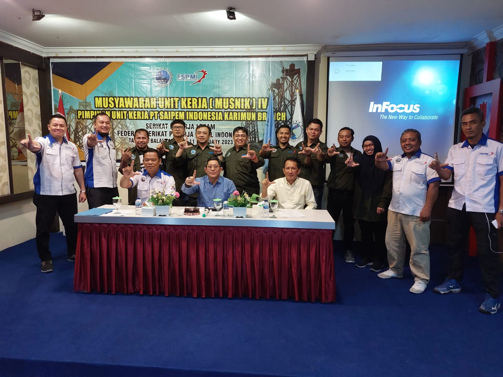 PUK SPL FSPMI PT. Saipem Indonesia Karimun Branch Gelar Musnik ke 4