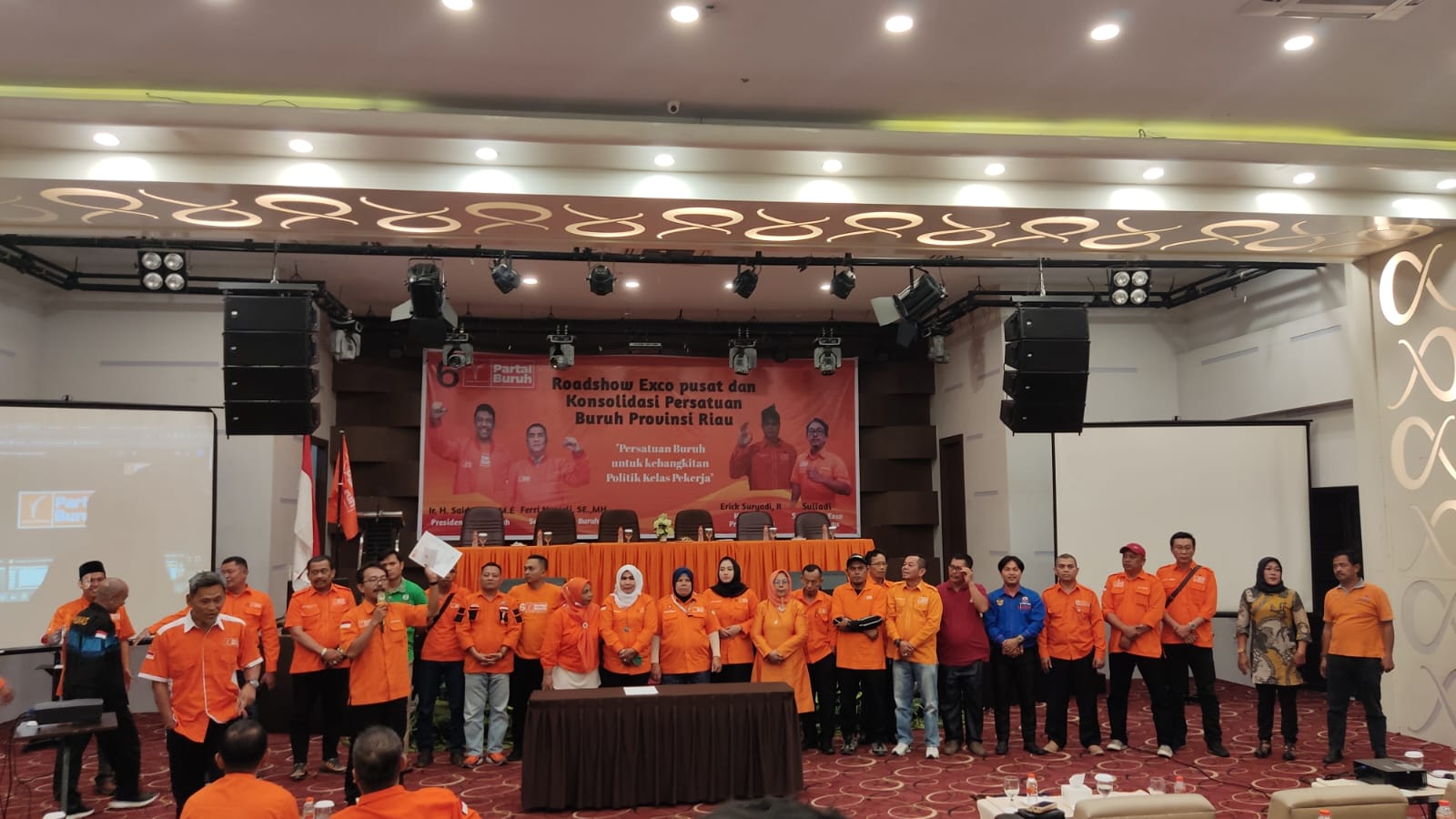 Road Show Perdana Persatuan Buruh Dihadiri 26 Serikat Buruh di Riau