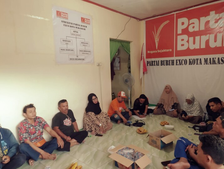 Hadapi Pemilu 2024, Partai Buruh Exco Makassar Adakan Konsolidasi Lanjutan