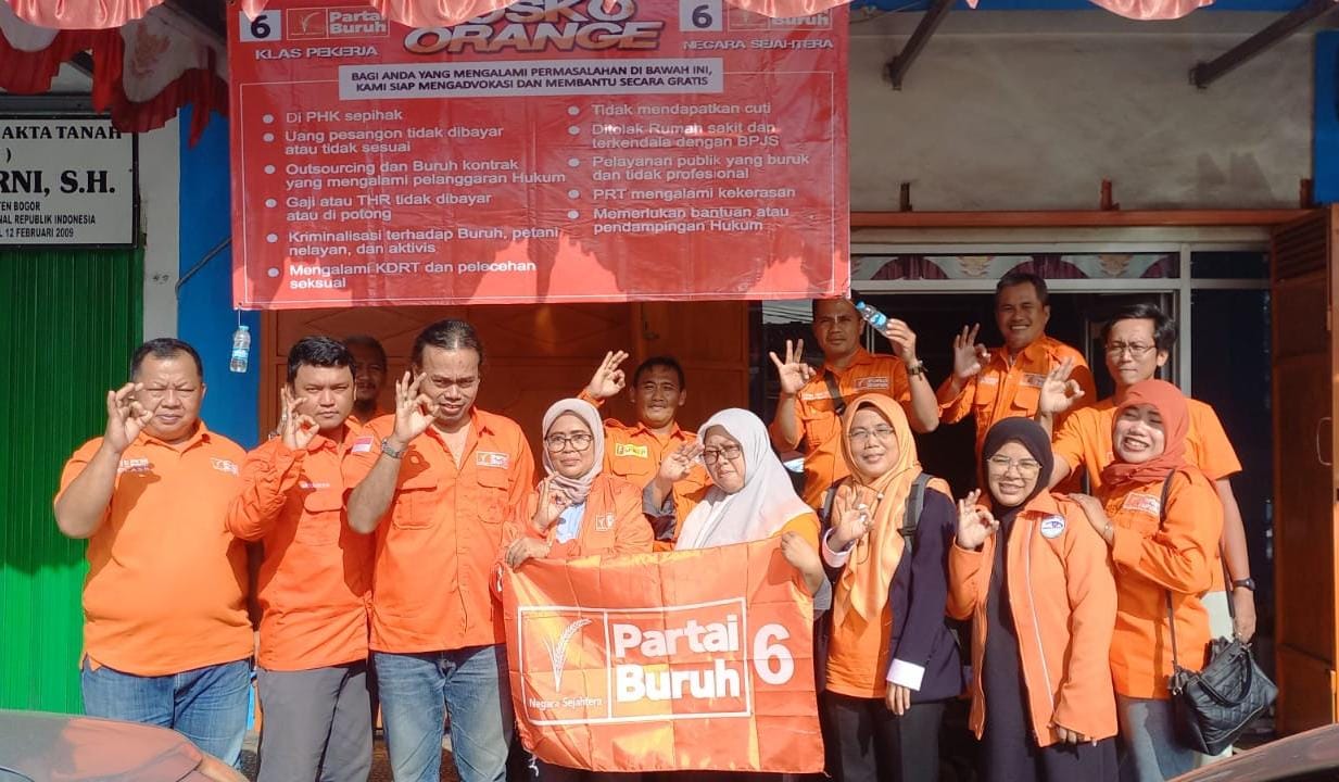 Posko Orange Partai Buruh Bogor Siap Membantu Pengaduan Masyarakat