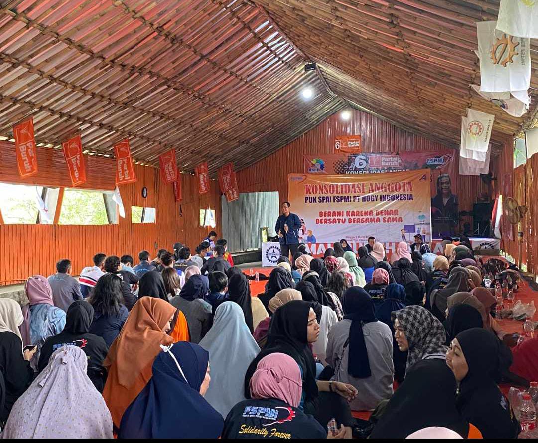 Konsolidasi PUK SPAI FSPMI PT. Hogy Indonesia : Berani Karena Benar, Bersatu Bersama-sama