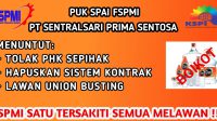 Pengurus Serikat PT Sentralsari Prima Sentosa di PHK, DPW FSPMI Siapkan Aksi