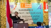 Calon DPD RI A. Taupik Hidayat Hadiri Rakernik PUK SPAI FSPMI PT. Tirta Alam Segar