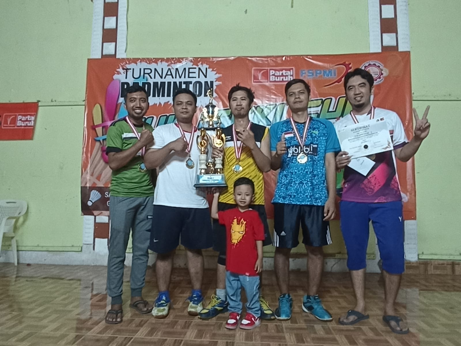 Tim Painting I Juara Pertama Turnamen Badminton PUK ISEKI Cup 2023, Ini Daftar Lengkapnya