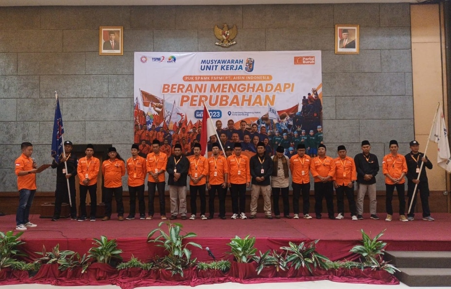 Susunan Pengurus PUK SPAMK FSPMI PT. Aisin Indonesia Periode 2023 – 2026 Hasil Musnik IX